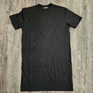 Missguided Black TShirt Dress TALL size SMALL